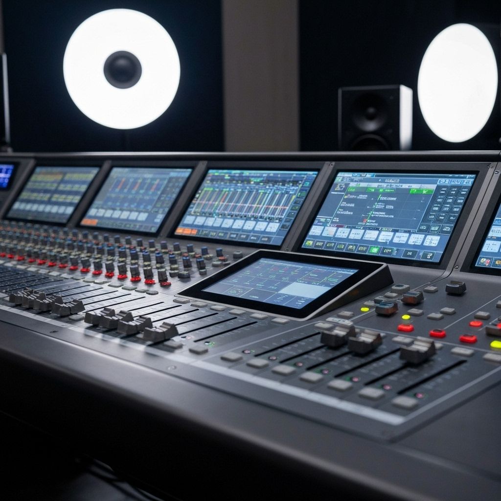 Big Drum Records mastering studio mixing desk